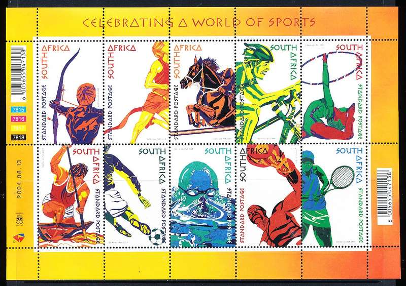 RSA  - 2004  -  Sport   FULL SHEET    - FINE  MINT