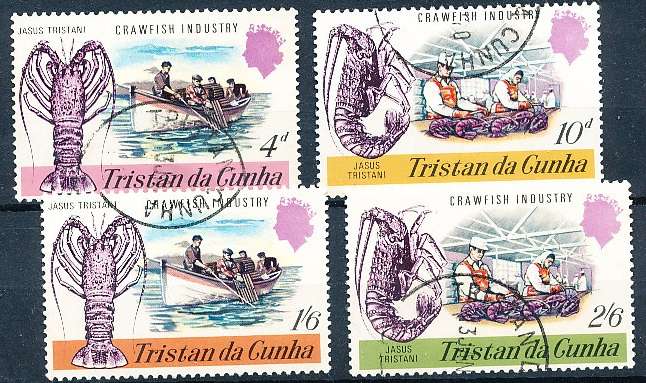 TRISTAN da CUNHA  - 1970    Crawfish Industry  SET  -    FINE  USED