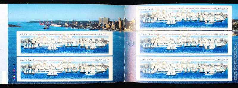 CANADA  2000  -   Tall Ships Race - Self-Adhesive  BOOKLET -  FINE  MINT