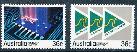 AUSTRALIA  1987 -   Australia Day  SET  -   FINE  MINT