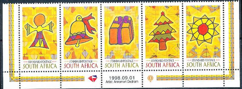 RSA  - 1998 -     Christmas  FULL SET  - FINE  MINT