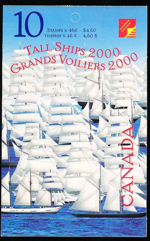 CANADA  2000  -   Tall Ships Race - Self-Adhesive  BOOKLET -  FINE  MINT