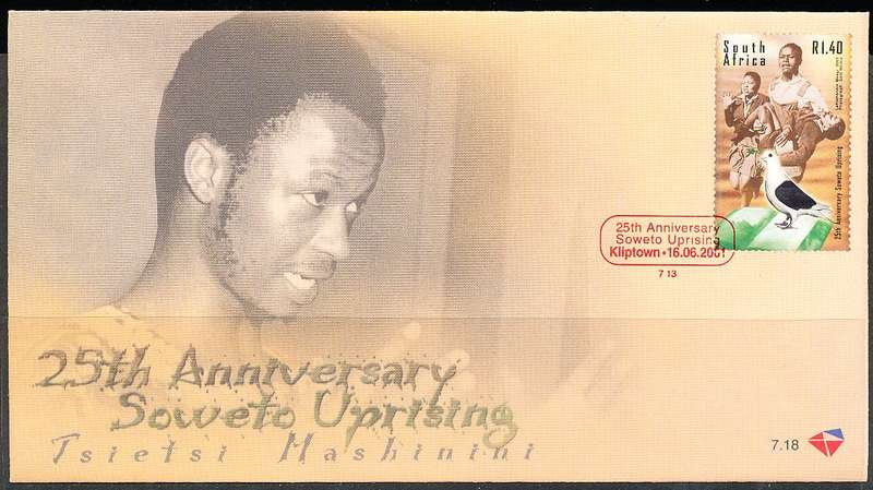 RSA -  2001 -    Soweto Uprising  F/D  COVER - FINE  ITEM