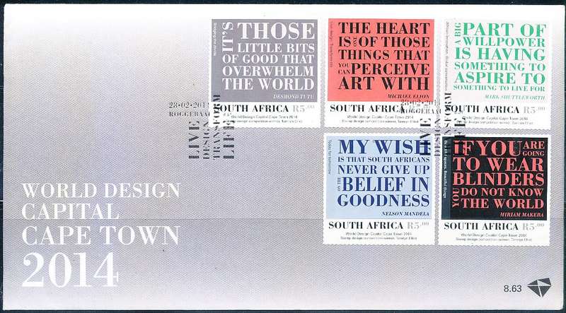 RSA  - 2014  -  Cape Town - World Design Capital  FD  COVER - FINE ITEM