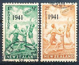NEW ZEALAND   - 1941   Health Stamps  Overprinted "1941"   -  FINE USED