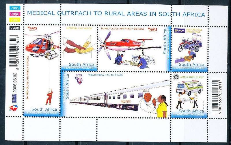 RSA  - 2006 -  Medical Outreach to Rural Areas in South Africa SHEET  - FINE MINT
