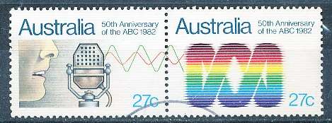 AUSTRALIA  1982 -  Anniversary of the ABC  SET   -  FINE   USED