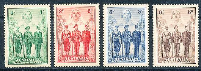 AUSTRALIA  1940 -  Australian Imperial Forces  SET  -  MINT