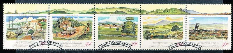 AUSTRALIA  1989 -    Colonization of Australia  SET  -   FINE  USED
