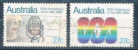 AUSTRALIA  1982 -  Anniversary of the ABC  SET   -  FINE   USED