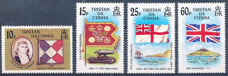 TRISTAN da CUNHA  - 1985   Flags  SET  -  FINE  MINT