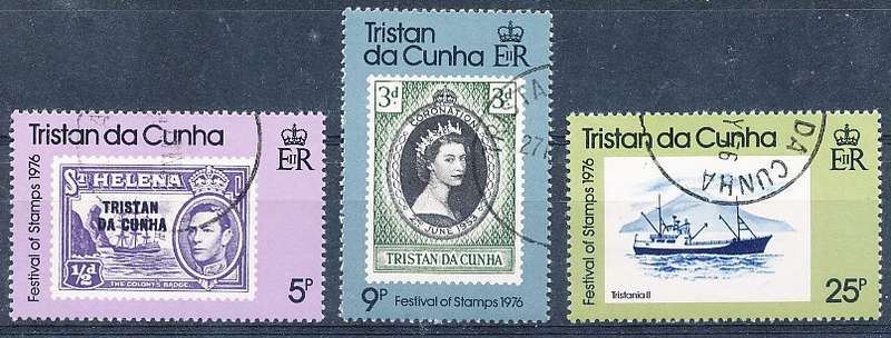 TRISTAN da CUNHA  - 1976  Day of the Stamp   SET  -    FINE  USED