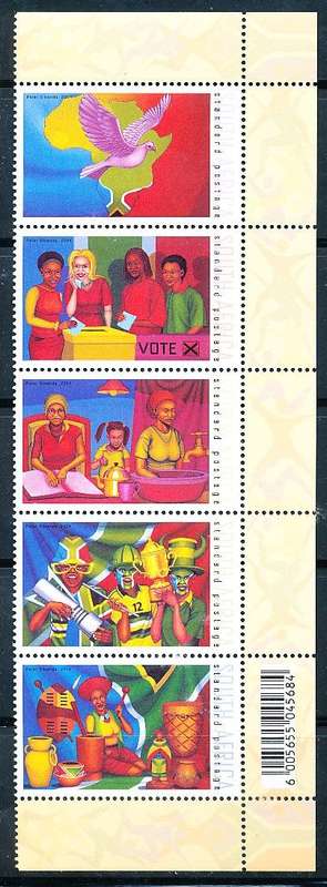 RSA  - 2004 -    Anniversary of Democracy  SET   - FINE  MINT