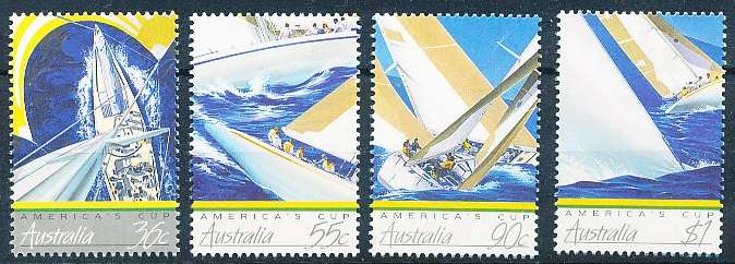 AUSTRALIA  1987 -   America`s Cup  SET  -   FINE  MINT