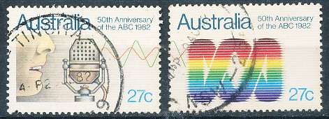 AUSTRALIA  1982 -  Anniversary of the ABC  SET   -  FINE   USED