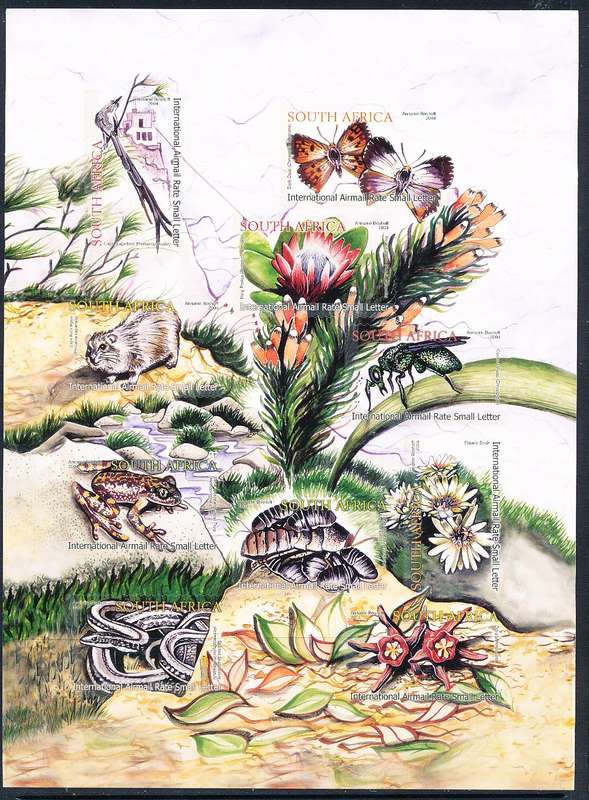 RSA  - 2004  - Ecology of Table Mountain   FULL SHEET    - FINE  MINT
