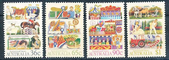 AUSTRALIA  1987 -    Agricultural Shows   SET  -   FINE  MINT