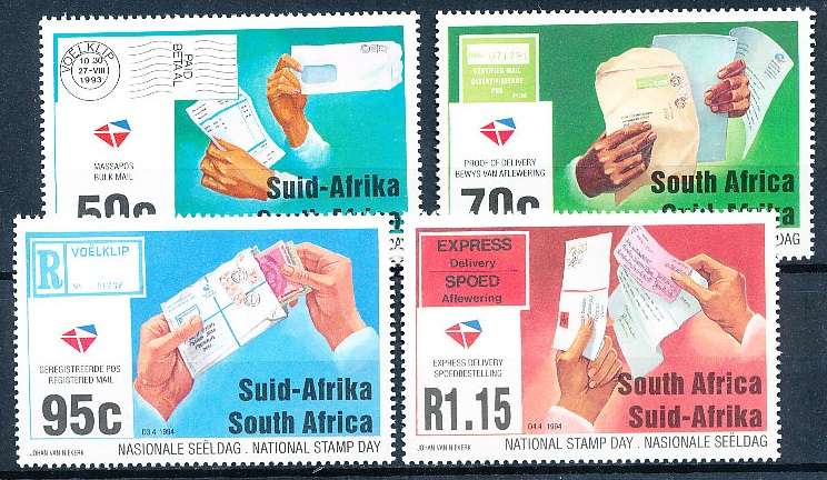 RSA -  1994  -  National Stamp Day   SET  - FINE   MINT