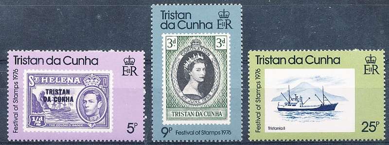 TRISTAN da CUNHA  - 1976  Day of the Stamp   SET  -    FINE  MINT