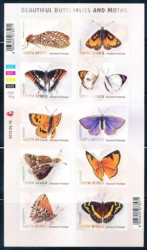 RSA  -  2013 -  Butterflies and Moths    SHEET - FINE MINT