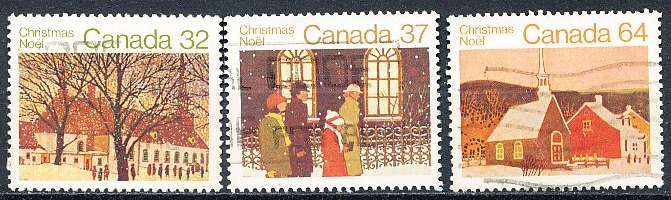 CANADA  1983  -   Christmas - Churches  FULL  SET -  FINE  USED