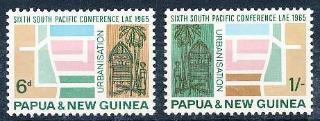 PAPUA NEW GUINEA 1965  -  South Pacific Conference   FULL  SET    -   MINT