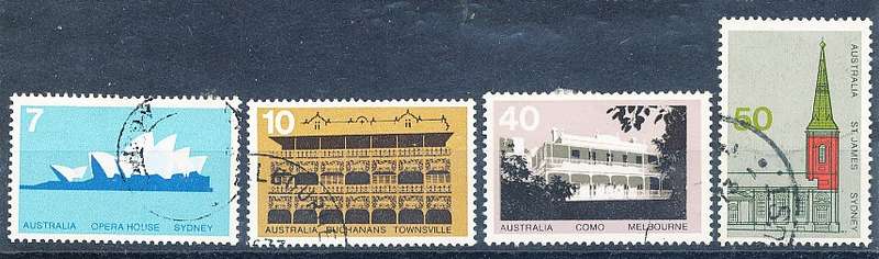 AUSTRALIA  1973 -    Architecture  SET   -    FINE USED