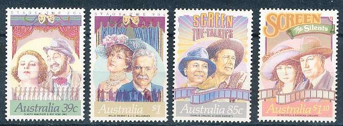 AUSTRALIA  1989 -    Actors  SET  -   FINE  MINT