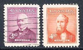 CANADA  1951  -  Prime Ministers  FULL SET   -  FINE USED