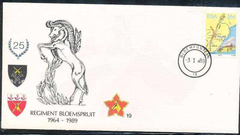 RSA   -  SA  ARMY   COVER   no 19  -   FINE ITEM