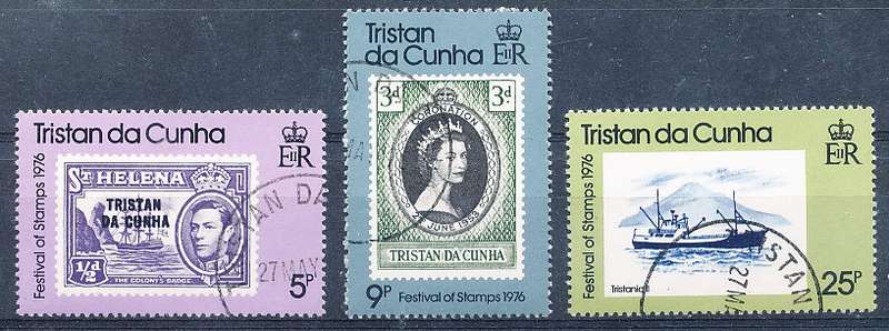 TRISTAN da CUNHA  - 1976  Day of the Stamp   SET  -    FINE  USED