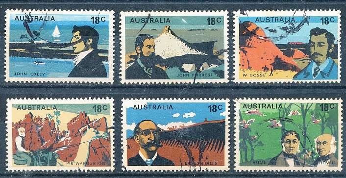 AUSTRALIA  1976 -    Australian Explorers  SET -   FINE USED