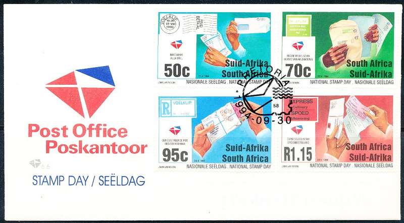 RSA -  1994  - National Stamp Day  -    F/D  COVER - FINE  ITEM