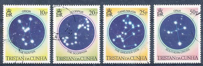 TRISTAN da CUNHA  - 1984   Constellations  SET  -  FINE  USED