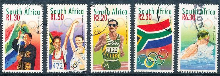 RSA  - 2000  -  Olympic Games, Sydney  SET   - FINE    POSTALLY USED