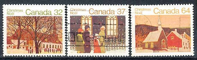 CANADA  1983  -   Christmas - Churches  FULL  SET -  FINE  USED