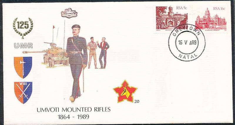 RSA   -  SA  ARMY   COVER   no 20  -   FINE ITEM