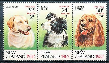 NEW ZEALAND   - 1982   Health Stamps, Dogs  -   FINE USED