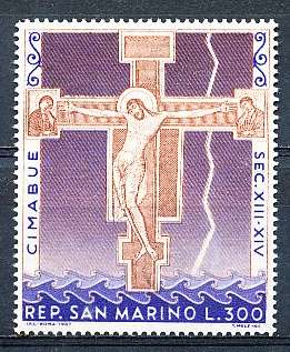 SAN MARINO  1967  -  Cimabue Paintings SINGLE ISSUE      - FINE  MINT