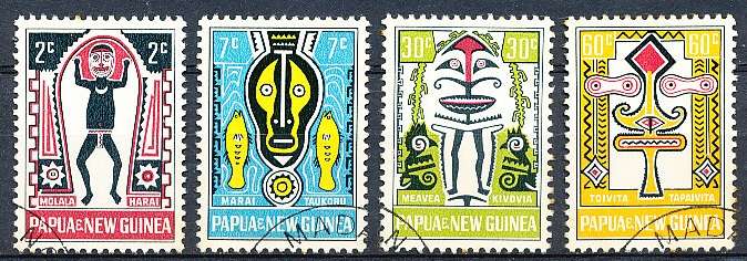 PAPUA NEW GUINEA 1966  - Folklore - Elema Art  FULL  SET    -   FINE USED