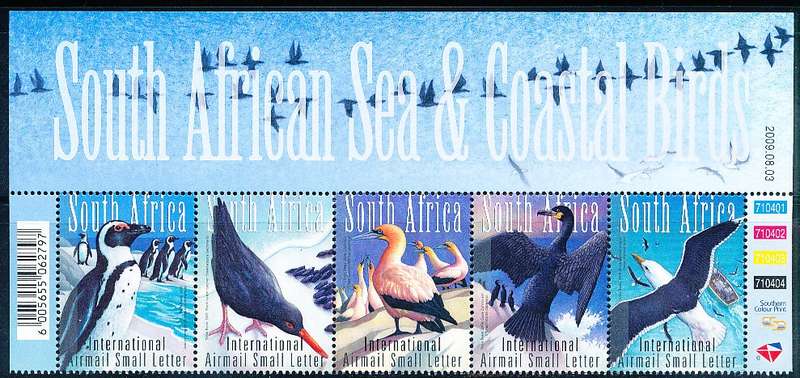 RSA  - 2009  -  Sea and Costal Birds   C/BLOCK  - FINE  MINT