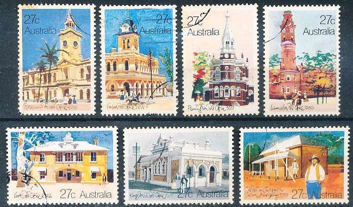 AUSTRALIA  1982 -  Historic Post Buildings   SET   -  FINE   USED