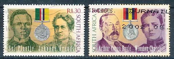 RSA -  2000  -   Anglo-Boer War - Authors     - FINE  POSTALLY USED