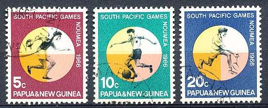 PAPUA NEW GUINEA 1966  -   South Pacific Games  FULL  SET    - FINE  USED