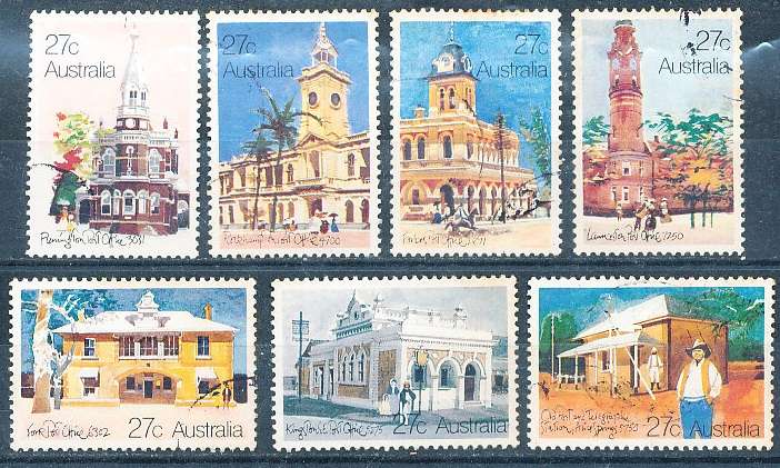 AUSTRALIA  1982 -  Historic Post Buildings   SET   -  FINE   USED
