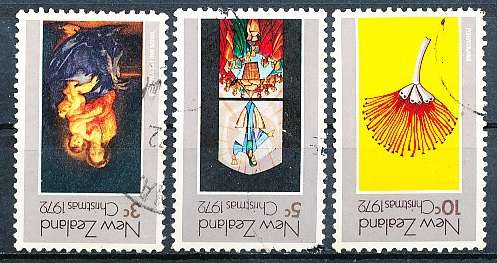 NEW ZEALAND   - 1972   Christmas    SET -     FINE USED
