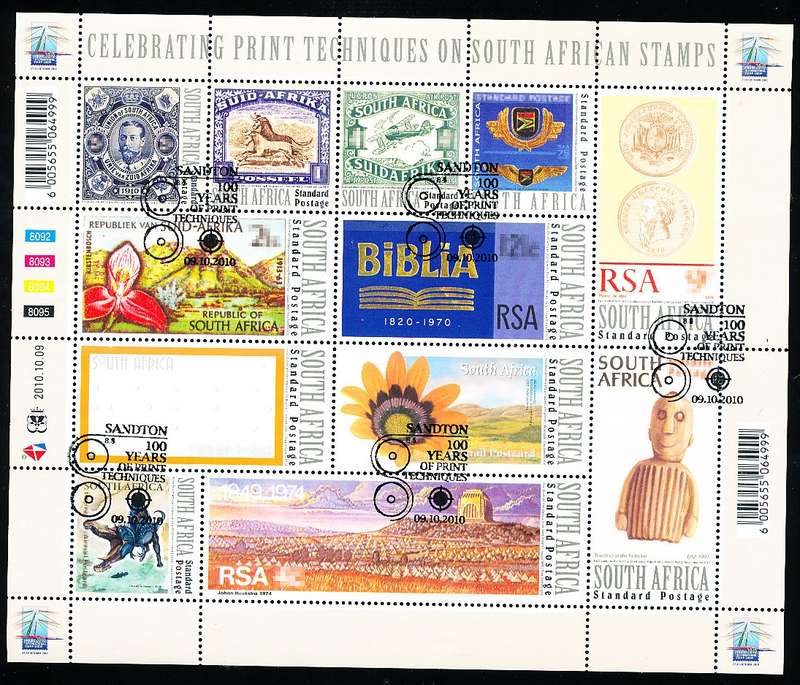 RSA  -  2010 -  Printing Techniques   FULL SHEET   - FINE  CTO USED