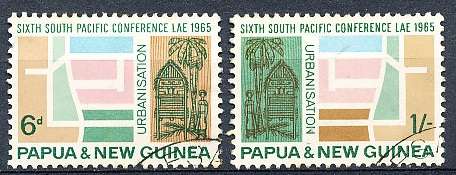 PAPUA NEW GUINEA 1965  -  South Pacific Conference   FULL  SET    - FINE  USED
