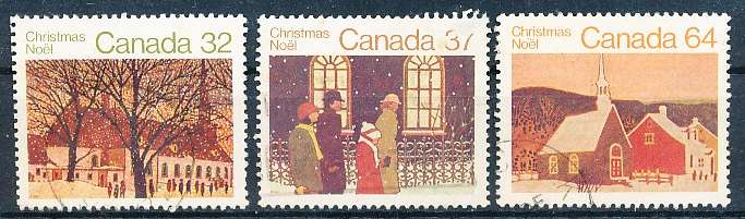 CANADA  1983  -   Christmas - Churches  FULL  SET -  FINE  USED
