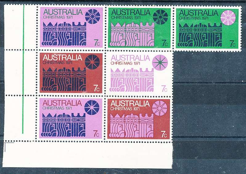 AUSTRALIA  1971 -   Christmas  SET   -  MINT